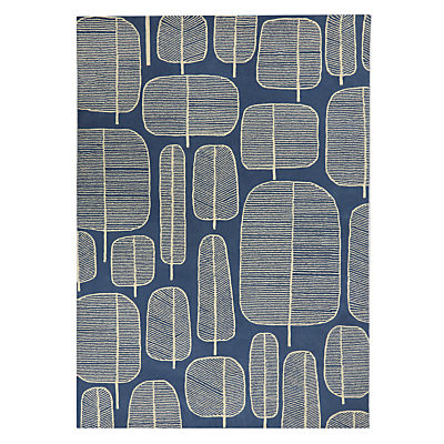 MissPrint Little Trees Rug, Blue MissPrint Little Trees Rug, Blue